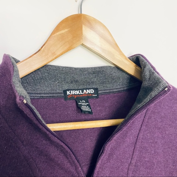 KIRKLAND | EGGPLANT 1/4 ZIP SWEATER - Picture 4 of 4